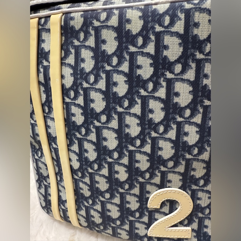 DIOR-BO D 0094 Navy Trotter Crossbody Bag Navy Strap - Picture 2 of 16